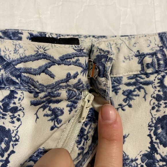 Vintage Mossimo Asian Patterned Cotton Skirt size 12 - Picture 3 of 9